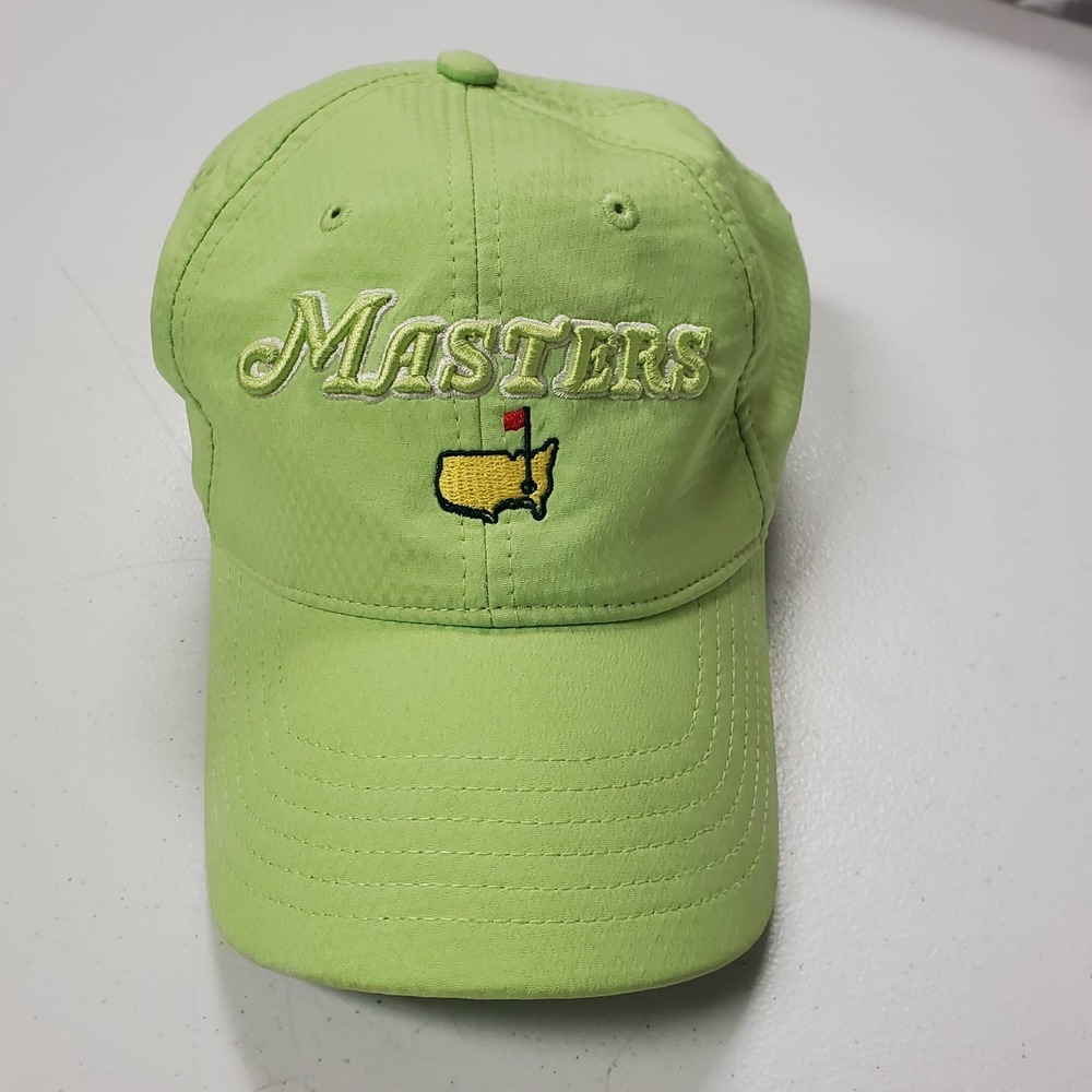 Masters Unisex UPF 30+ 2023 Golf Hat One Size Green Textured Adjustable Athletic